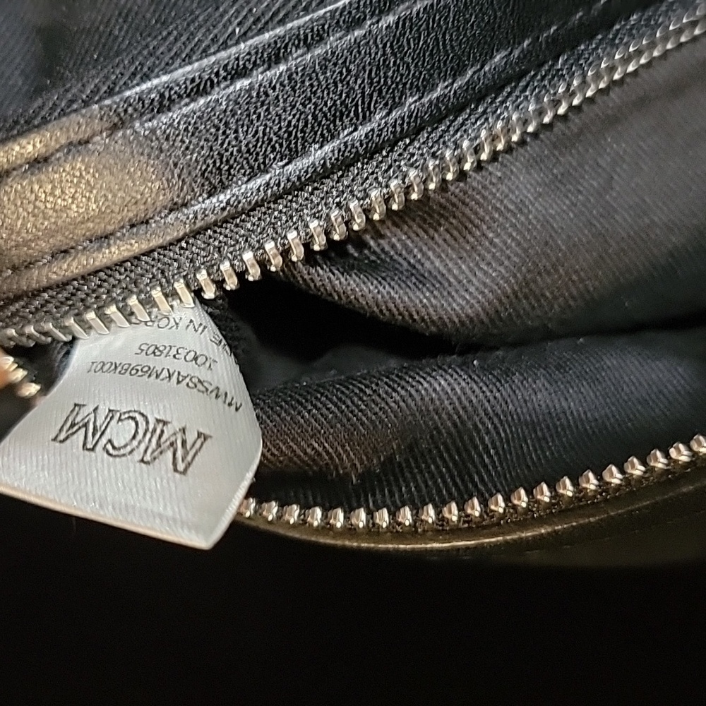 MCM EUC Black Visetos Coated Canvas and Leather Klara Bag 2 WAY - Picture 10 of 10